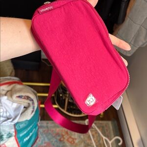 lululemon athletica Hot Pink Crossbody Card & Key Holder